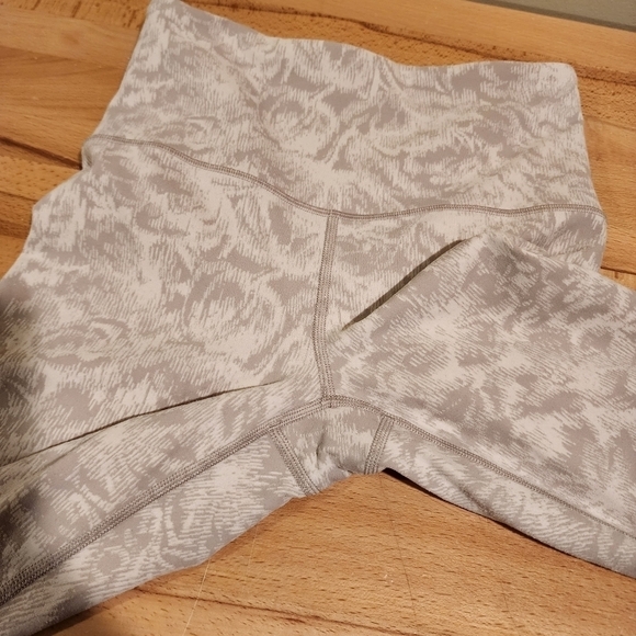 Athleta Elation Textured Tight Neutral Taupe Pink High Rise Tights Leggings XS - Picture 6 of 13